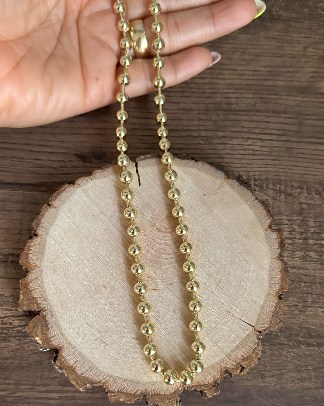 Glow Maxi | Base de collar de bolitas grandes